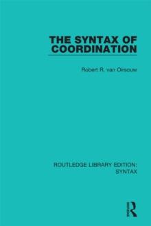 The Syntax of Coordination