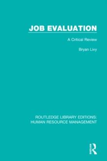 Job Evaluation : A Critical Review