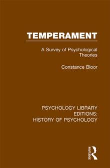 Temperament : A Survey of Psychological Theories