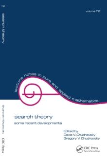 Search Theory : Some Recent Developments