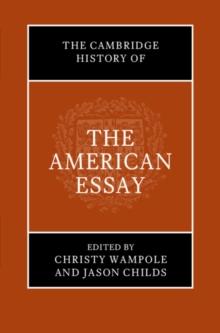 Cambridge History of the American Essay