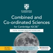 Cambridge IGCSE Combined and Co-ordinated Sciences Digital Teacher's Resource Access Card