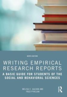 Writing Empirical Research Reports : A Basic Guide for Students of the Social and Behavioral Sciences