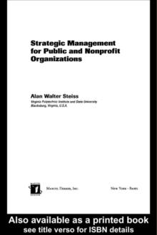 Strategic Management for Public and Nonprofit Organizations