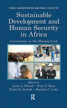 Sustainable Development and Human Security in Africa : Governance as the Missing Link