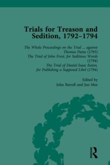 Trials for Treason and Sedition, 1792-1794, Part I Vol 1