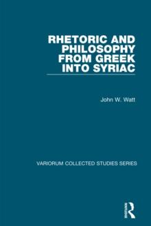 Rhetoric and Philosophy from Greek into Syriac