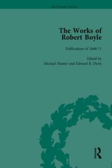 The Works of Robert Boyle, Part I Vol 6