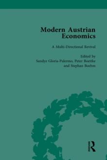 Modern Austrian Economics Vol 1