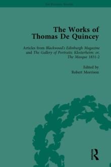 The Works of Thomas De Quincey, Part II vol 8