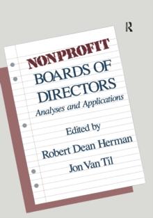 Nonprofit Boards of Directors : Analyses and Applications