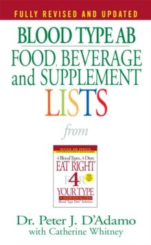 Blood Type AB Food, Beverage and Supplement Lists