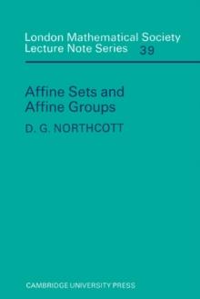 Affine Sets and Affine Groups