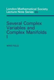 Several Complex Variables and Complex Manifolds I