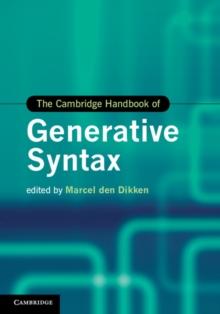 Cambridge Handbook of Generative Syntax