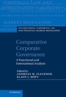 Comparative Corporate Governance : A Functional and International Analysis