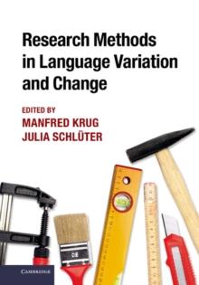 Research Methods in Language Variation and Change