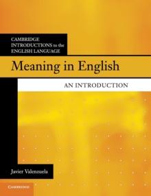 Meaning in English : An Introduction