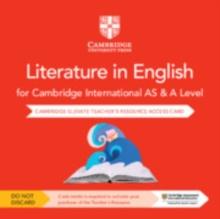 Cambridge International AS & A Level Literature in English Digital Teacher's Resource Access Card