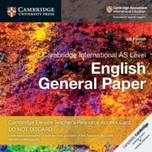 Cambridge International AS Level English General Paper Digital Teacher's Resource Access Card