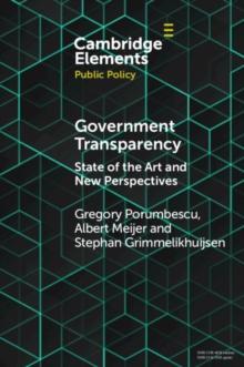 Government Transparency : State of the Art and New Perspectives