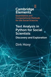 Text Analysis in Python for Social Scientists : Discovery and Exploration