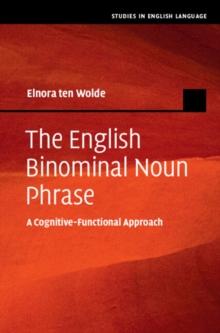 English Binominal Noun Phrase : A Cognitive-Functional Approach