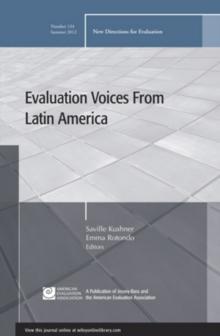 Evaluation Voices from Latin America : New Directions for Evaluation, Number 134