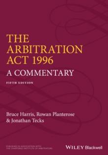 The Arbitration Act 1996 : A Commentary