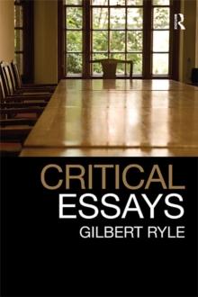 Critical Essays : Collected Papers Volume 1