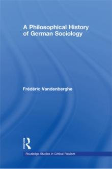 A Philosophical History of German Sociology