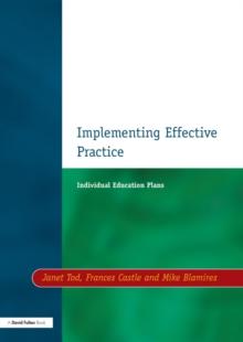 Individual Education Plans Implementing Effective Practice