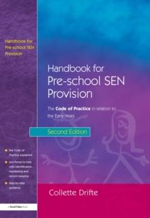 Handbook for Pre-School SEN Provision : The Code of Practice in Relation to the Early Years