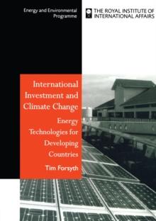 International Investment and Climate Change : Energy Technologies for Developing Countries