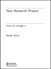 Your Research Project : How to Manage it