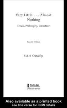 Very Little ... Almost Nothing : Death, Philosophy and Literature