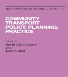 Community Transport: Policy, Planning and Practice