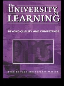 The University of Learning : Beyond Quality and Competence