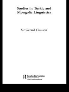 Studies in Turkic and Mongolic Linguistics