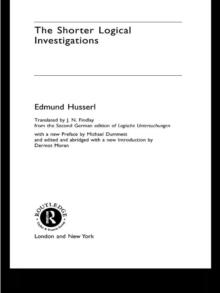 The Shorter Logical Investigations