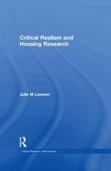 Critical Realism and Housing Research