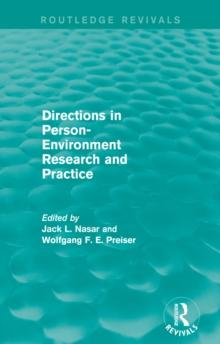 Directions in Person-Environment Research and Practice (Routledge Revivals)