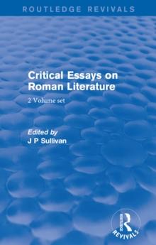 Critical Essays on Roman Literature