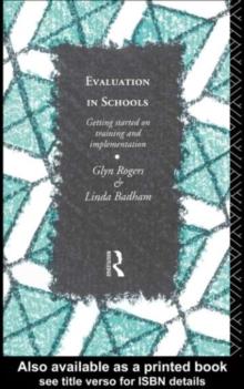 Evaluation in Schools : Getting Started with Training and Implementation