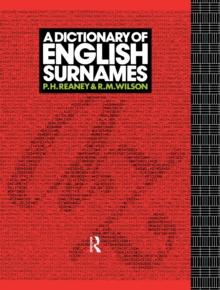 A Dictionary of English Surnames