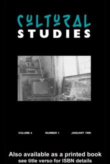 Cultural Studies : Volume 4, Issue 1