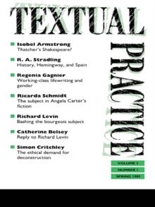 Textual Practice : Issue 7 Volume 3 No. 1