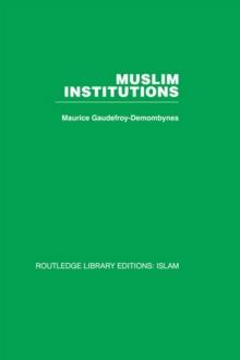 Muslim Institutions