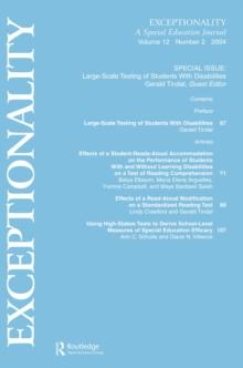 Large-scale Testing of Students With Disabilities : A Special Issue of exceptionality