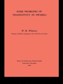 Some Problems of Transitivity in Swahili